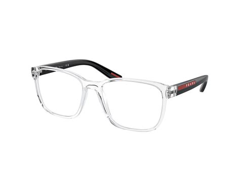 prada linea rossa trasparent brilleherren|Prada.